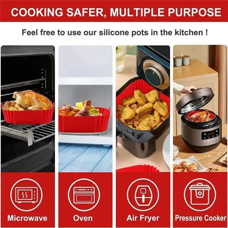 Reusable Silicone Air Fryer Liner 3